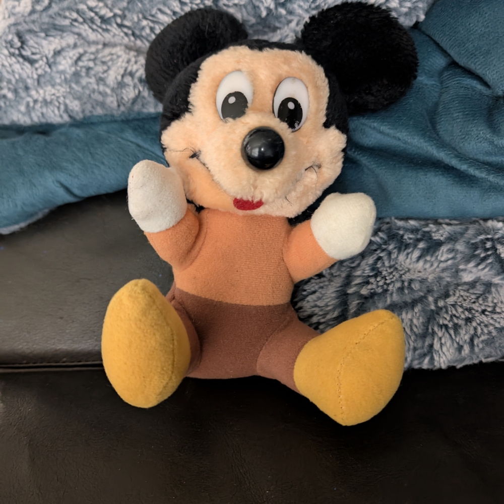 Plush Toy with Black and Yellow Accents